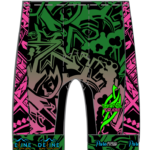 Strive Omni Men's/Women's GoFierce Cycling Shorts (Waistband) (Black/Pink)